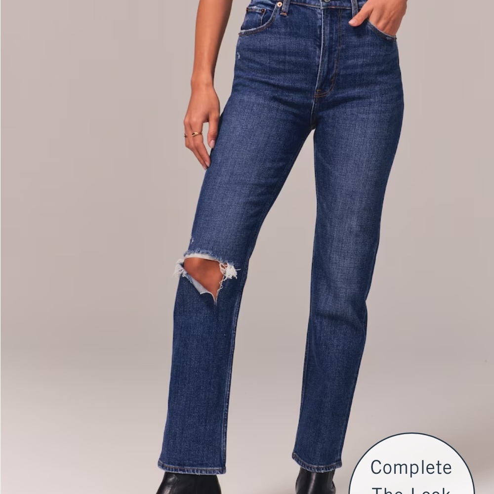 Abercrombie Ankle Straight Jeans